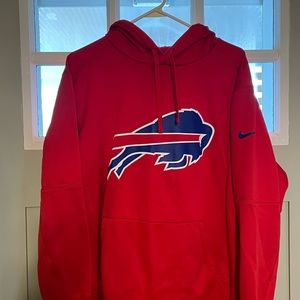 Buffalo Bills NFL dri-fit hooded sweatshirt.